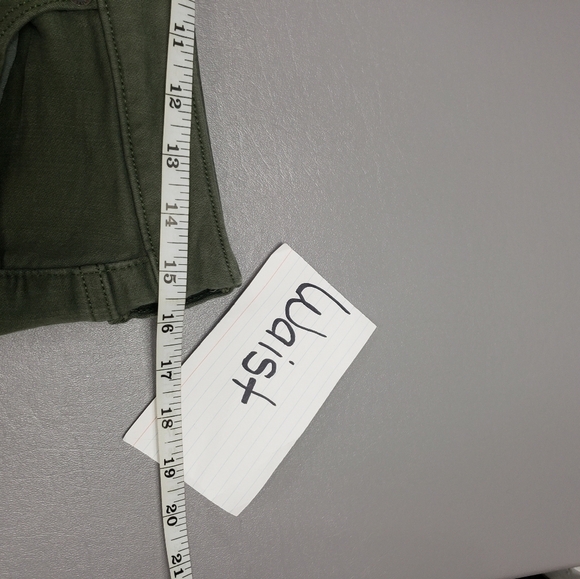 Universal threads army green ripped raw hem mid rise jegging womens size 6/28 - Picture 10 of 13